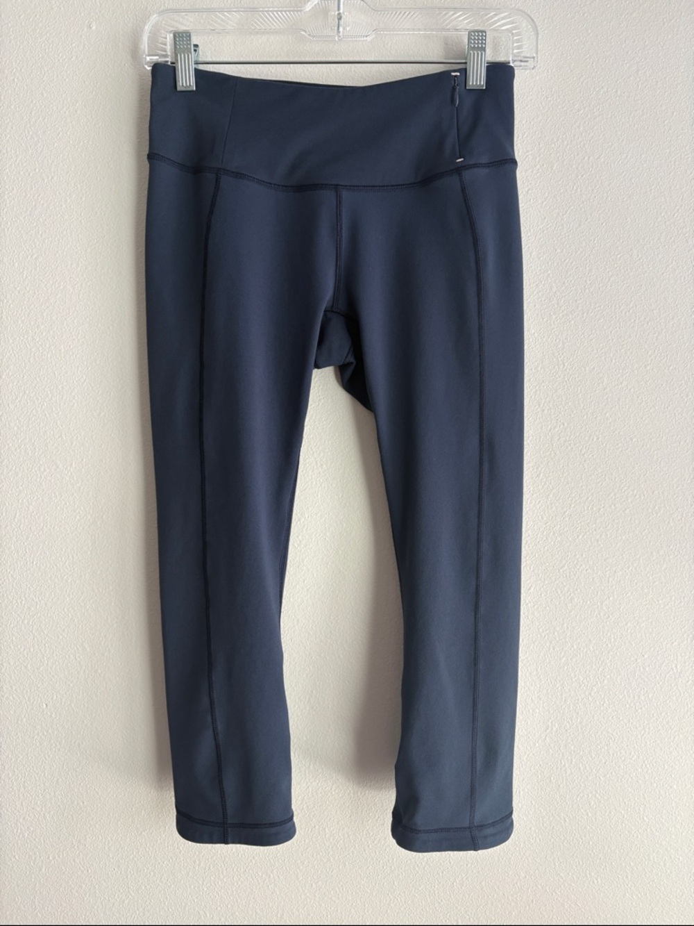 CALIA Essential Crossover Crop Leggings - Women’s Small, Navy Blue